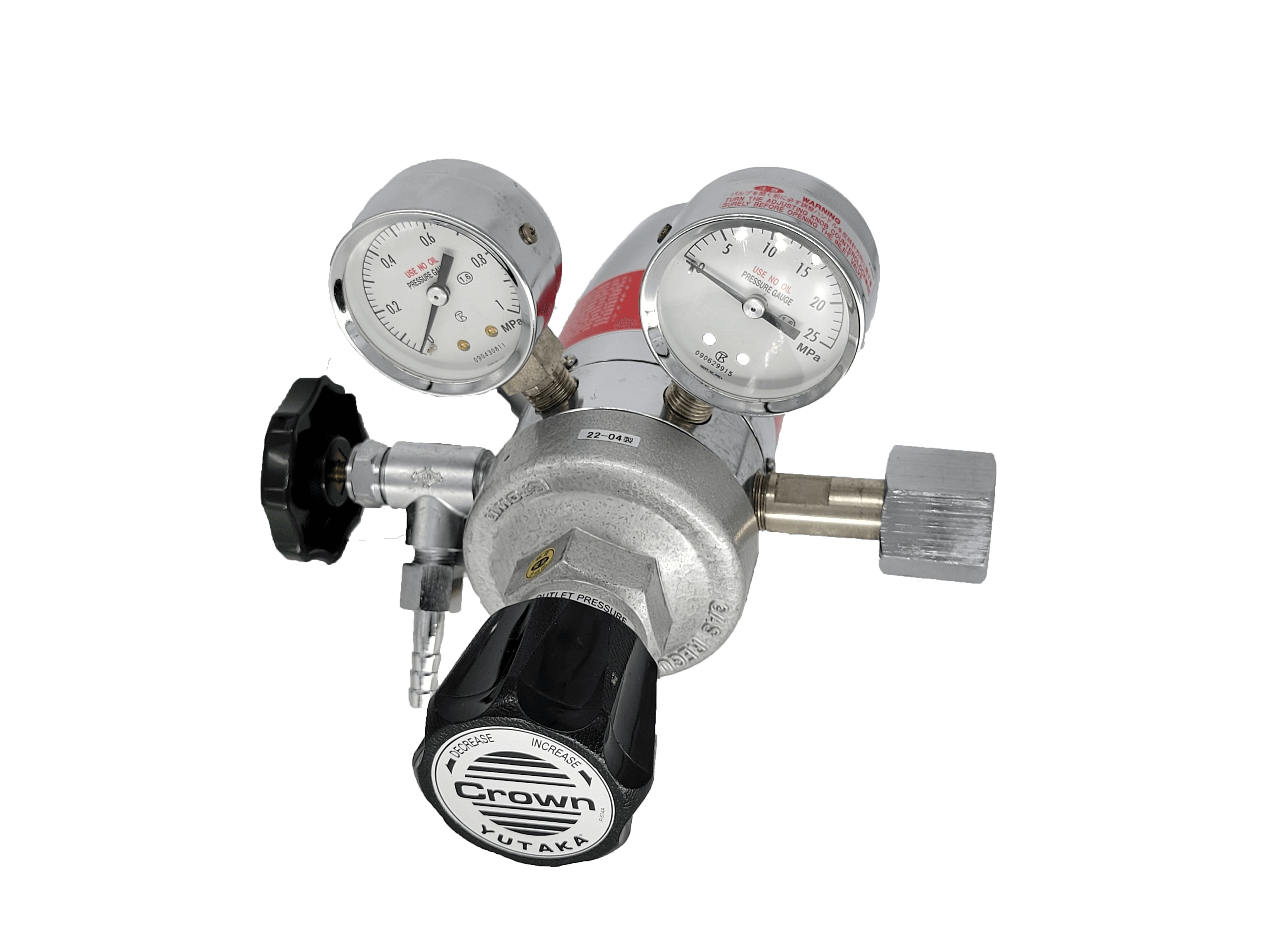 ユタカ 流量計 高品質 ヒーター付 圧力付調整器 FCR-226 新品 ガス レギュレーター CO2 MAG アルゴン 溶接 MAGガス用流量計付ヒーター内蔵二段式圧力調整器 FCR-226シリーズ